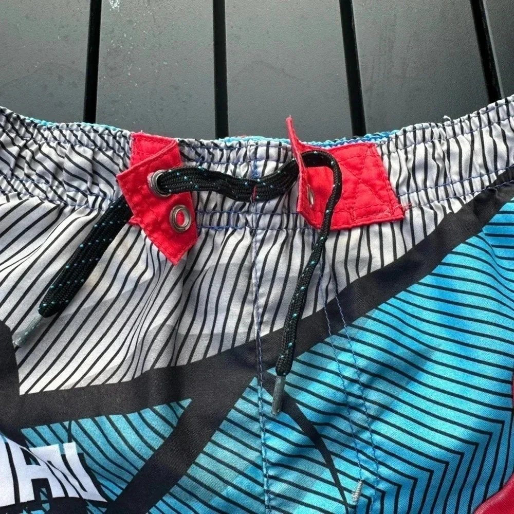 Marvel Spider-Man Red Blue Graphic Swim Trunks Superhero Beach Boys Medium